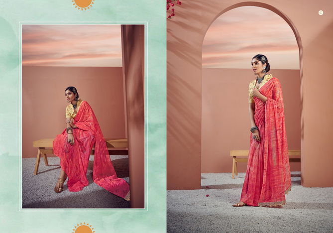 Kathika By Ynf Georgette Party Wear Sarees Catalog
